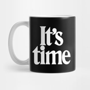 It's time (black) Mug